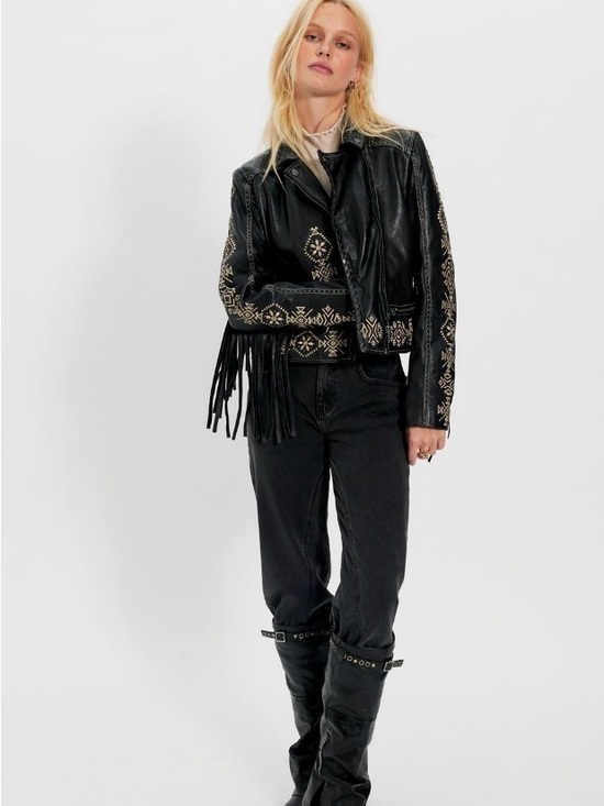 Free People Jackets & Blazers - Free People Mauritius Francy Fringe Leather Jacket  NWT Size 9/10 Sold Out